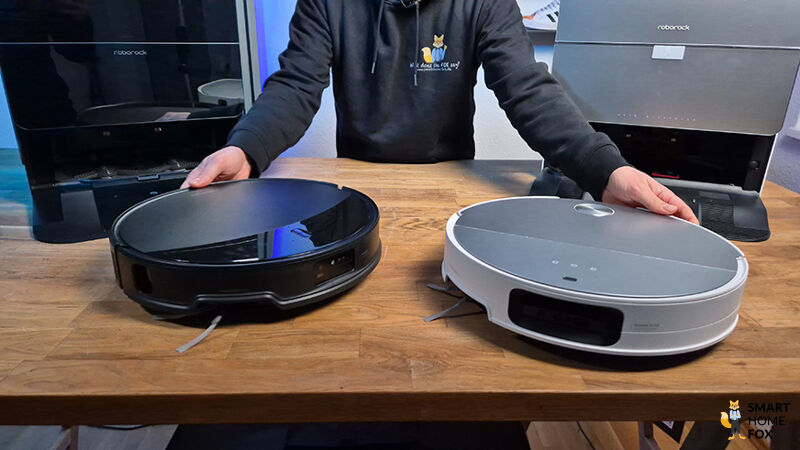 Roborock Saros 10R и S9 MaxV Ultra в прямом сравнении по высоте.